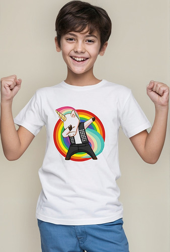 Playera Infantil Unisex Rs Arcoiris Unicornio P1033