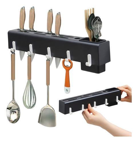 Organizador Utensilios Cubiertos Cuchillos De Cocina Pared