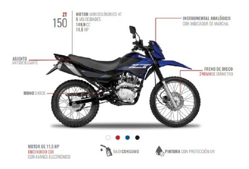Patentadas: Zt 150 $1.096.000 O Zr 150 Ohc 150 $1.230.000