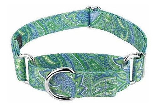 Collar Perro Martingale Paisley Verde