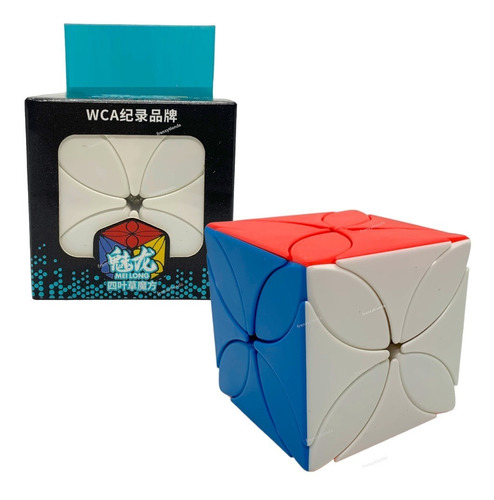 Cubo Rubik Moyu Meilong 3 X 3  Trebol 4 Hojas Mf8881 Magico