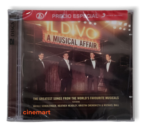 Il Divo A Musical Affair Disco Cd + Dvd Nuevo