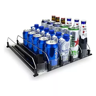 Drink Organizer For Fridge, Self-pushing Soda Can Dispe...