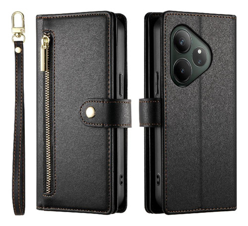 Funda Abatible For Realme Gt6 5g Con Ranuras For Tarjetas
