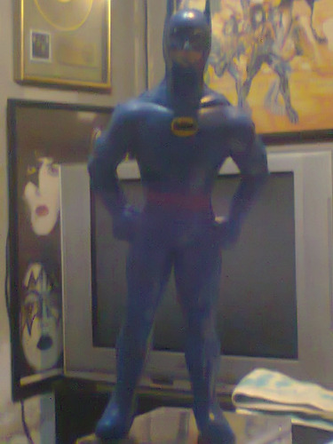 Antiguo Muñeco Batman Plastico Khanis A West Biz Retro Kxz