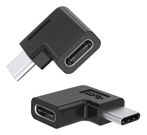 Convertidor Usb 3.1 Tipo C Macho A Hembra De Ángulo Recto, 2