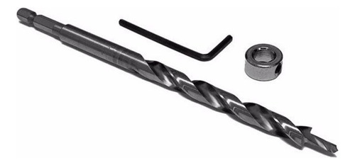 Milescraft Pocket Bit broca 3/8 para plantillas pocket bit de acero de alta velocidad con tope