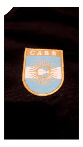 Imagen 4 de 7 de Remera De Básquet Selección Argentina Kappa C/negro