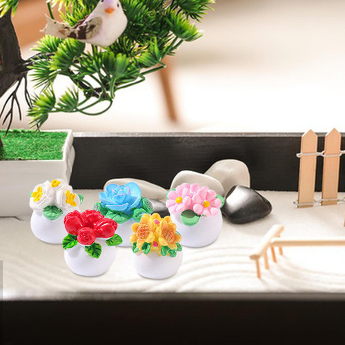 5x Mini Regalos De Cumpleaños De Flores En Macetas Para