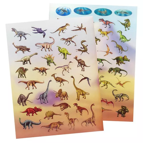 Mania de Colorir - Dinossauros C/68 Adesivos Todolivro - Lupel