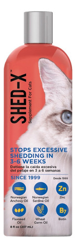 Shed X Dermaplex Suplemento Gatos X 8 Oz