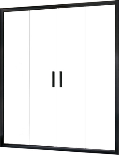 Mampara D/ El Suelo 4 Hojas Negro Transl 170cm - Gorena Agua