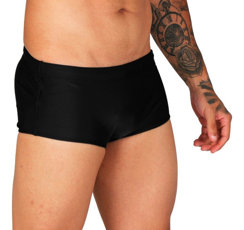 Sunga Boxer Mormaii Lycra Lisa Natação 17cm Larga Hydromax 