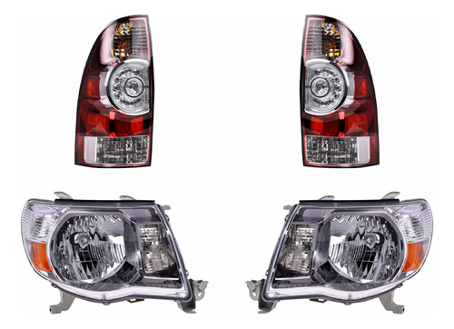 Set Calaveras C/leds + Faros Depo Toyota Tacoma 2009-2011