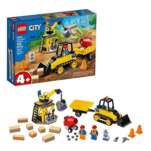 Juego De Construccion De Juguete Bulldozer De Lego Cit