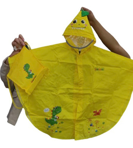Impermeable Infantil Capa Poncho Lluvia Diseño Protege Tula.