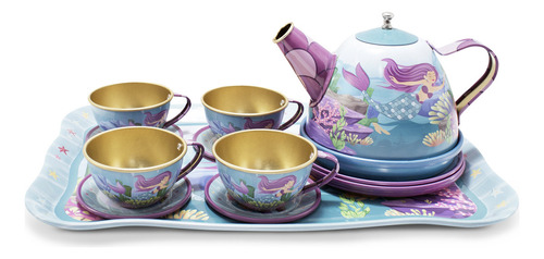 Juguete De Cocina Juego De Té Para Niñas De Aluminio Disney Color Sirenita