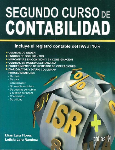 Libro Segundo Curso De Contabilidad De Elías Lara Flores, Le