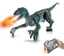 Comprar Dinosaurio A Control Remoto - Sonido, Luz Y Spray Recargable