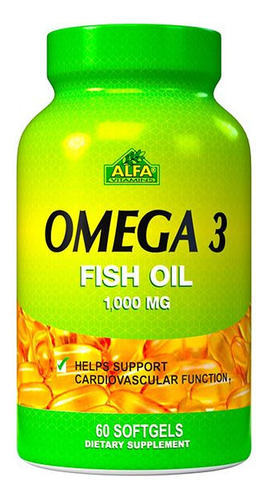 Omega 3 1000mg 60 Cápsulas Alfa Vitamins