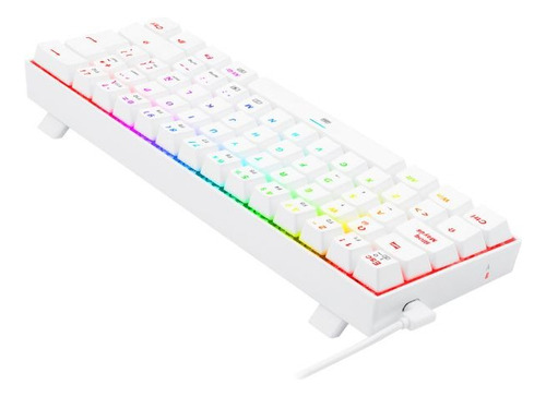 Teclado Mecánico Redragon Dragonborn K630w Rgb Sp Blanco