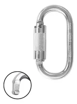 Comprar Mosquetão Gancho Oval Dupla Trava Segurança Altura 25kn Task