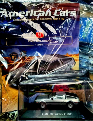 American Cars Fascículo 58 Delorean Revista Planeta Nuevo