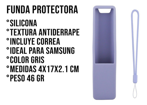 Imagen 3 de 10 de Funda Para Control Samsung 4k Uhd Silicon Case Protector