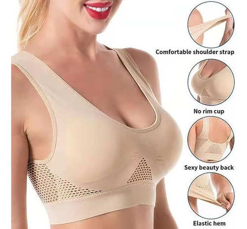 Sujetador De Aire Transpirable Y Fresco Para Mujer
