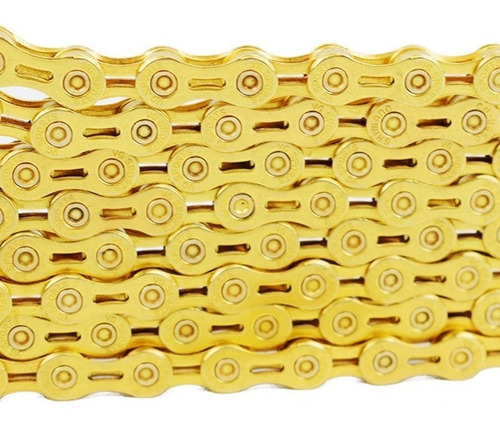 Imagen 3 de 3 de Cadena Vg Sports Gold 12v Ultra Alivianada - Cumpasbikeshop