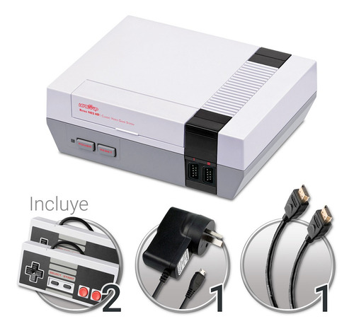 Consola De 8 Bits Retro Nes Hdmi Plug Play Con 500 Juegos