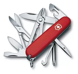 Victorinox Navaja Deluxe Tinker, Rojo, 17 Usos Color Rojo