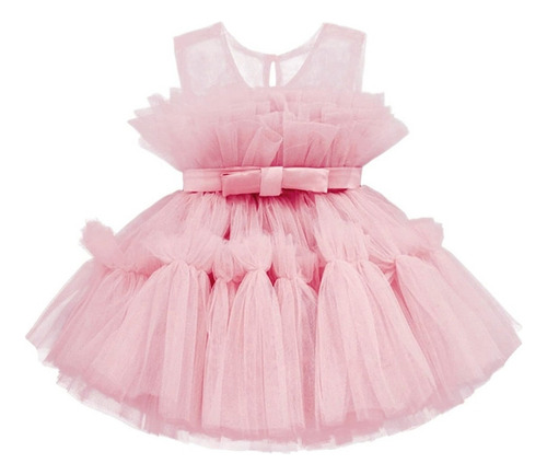 Vestido Para Bebé Niña, Vestido Con Lazo, Tutú, Fiesta, Baut