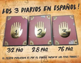 Diarios Gravity Falls Libros 1, 2 Y 3 En Español