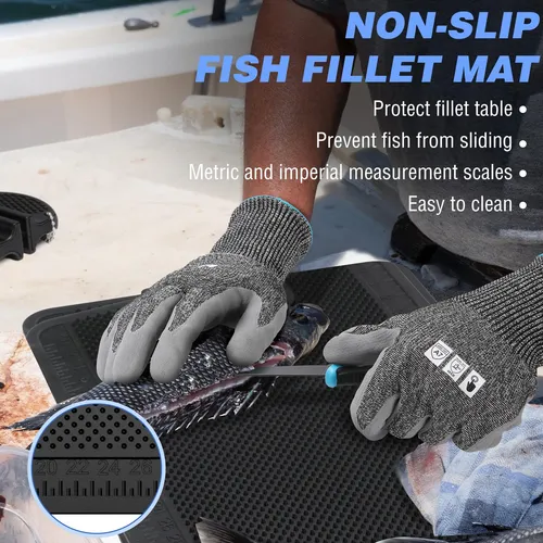 Juego De 4 Filetes De Pescado Con Cuchillo Y Afilador 24 X 1