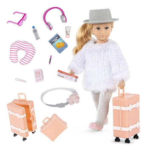 Lori Dolls  Leighton's Travel Set  Mini Muñeca Y Accesori