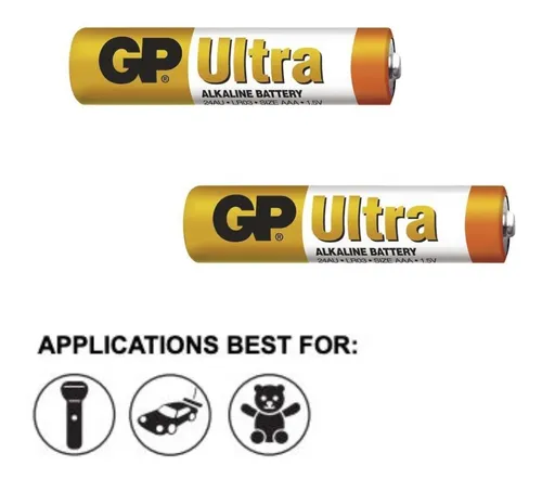 Caja 40 Psc Pila Alcalina Aaa Ultra 1.5 V Voltios Gp
