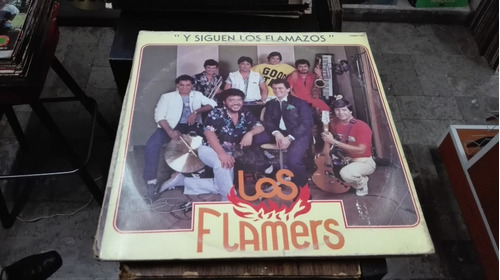 Lp Los Flamers Y Siguen Los Flamazos Acetato,long,play