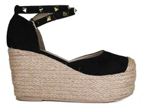 Comprar Alpargatas Casuales Tacón Alto 9 Cm Plataforma Gruesa Mujer 