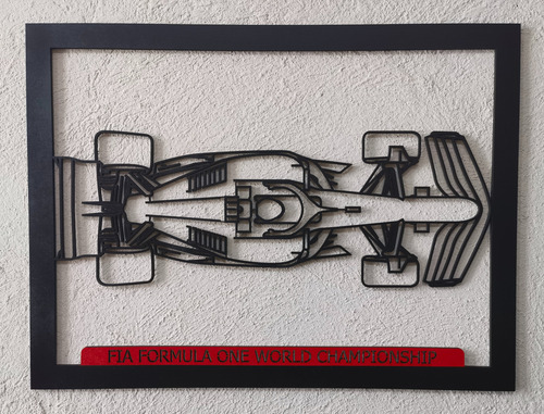 Auto Formula 1 (f1) Decoración De Pared Automovilismo