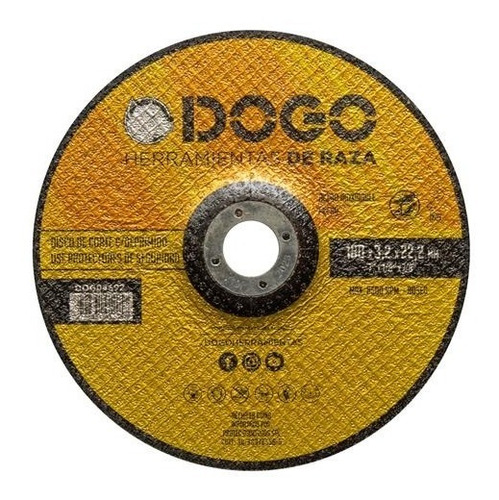 Disco Desbaste Amoladora 7´´ 180mm X 3.2 Dogo X25 Unidades