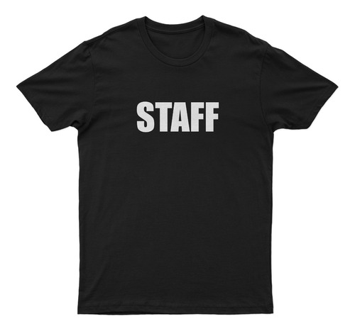 Remera Algodon Premium Staff Seguridad Empresas Evento