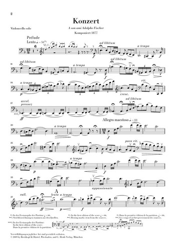 E. Lalo: Violoncello Concerto In D Minor, Piano Reduction.