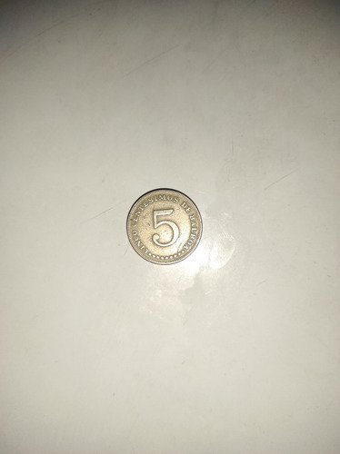 Moneda Antigua Panamá 5 Centésimos De Balboa Año 1970 (Usado)