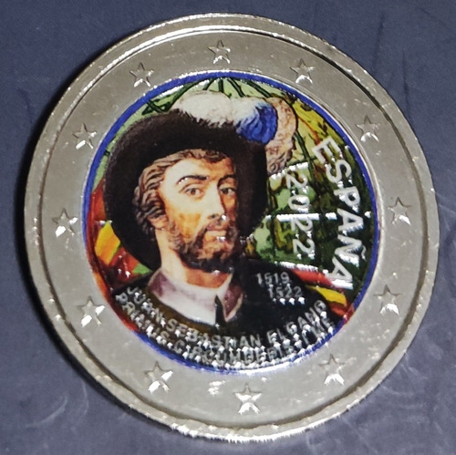 Moneda Conmemorativa Juan Sebastián El Cano. 