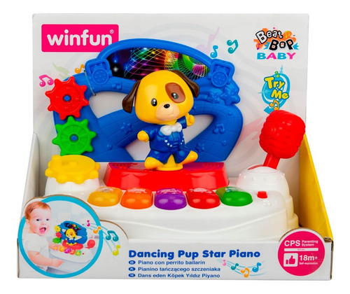 Piano Didactico Perrito Bailarin Luz Y Sonido Winfun Cod 079