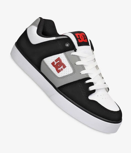 Imagen 2 de 8 de Tenis Dc Shoes Pure Black White Grey Skate Hombre