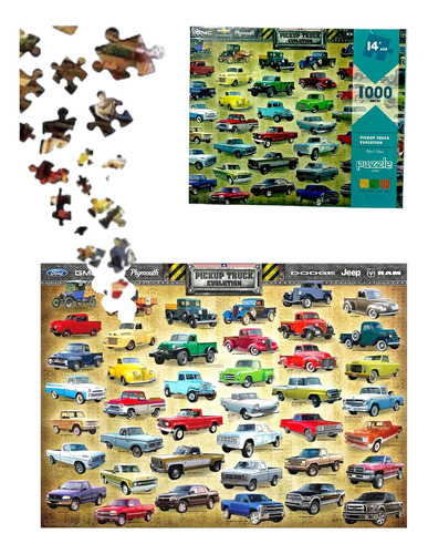 Puzzle Camionetas 1000 Piezas Calidad Premium Para Regalo