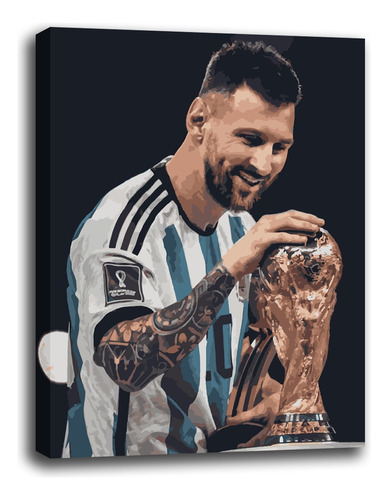 Pintura Por Números Premium. Messi Copa. Kitart