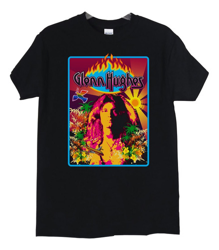 Polera Glenn Hughes Face Colors Poster Rock Abominatron